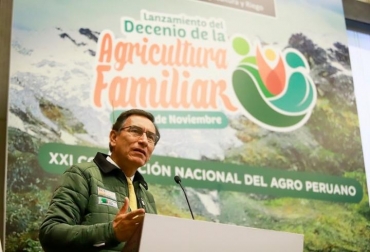 El mandatario sostuvo que el país le está apostando a infraestructura hidráulica para riego, la prevención de desastres, el desarrollo de capacidades productivas y comerciales para los agricultores. Foto: gob.pe ganadería, ganadería colombia, noticias ganaderas, noticias ganaderas colombia, contexto ganadero, perú, martín vizcarra perú, presidente de perú, megaproyectos agro peru, agricultura familiar perú, agro perú,