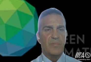 Javier Manzanares, subdirector Ejecutivo del mayor fondo de financiamiento climático del mundo, afirmó que el IICA se ha convertido en un vehículo para atraer recursos del Fondo en materia de agricultura, bosques y otros usos de la tierra. Foto: IICA metano del ganado, financiación para controlar las emisiones de metano del ganado, Fondo Verde del Clima (CBD), IICA, Contexto ganadero