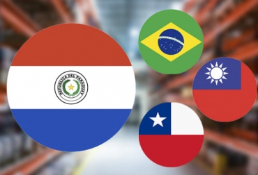 Brasil, Taiwán y Chile forman parte de los países que podrían suplir parte de las exportaciones de carne que Paraguay realizaba a Rusia. Foto: ip.gov.py - countryflags.com - commons.wikimedia.org - pngwing.com Ante el cierre que ha tenido el mercado ruso para la carne paraguaya se buscan otras opciones.