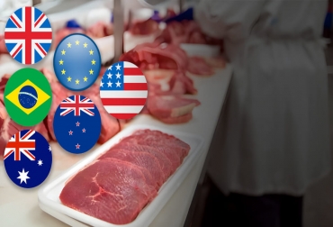 Conozca cuáles son las tendencias en producción de carne de Reino Unido, la Unión Europea, Nueva Zelanda, Australia, Brasil y Estados Unidos en 2022. Foto: agrodiario.com - pngwing.com - commonlook.com - commons.wikimedia.org - es.wikipedia.org tendencias de produccion de carne de res en el mundo