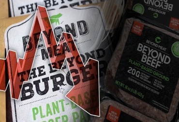 El descenso en las ventas y en el valor de mercado de la compañía Beyond Meat despierta dudas sobre el futuro del sector «plant-based» (basado en vegetales). Foto: El País - La Opinión - elEconomista.es caida en la bolsa de beyond meat