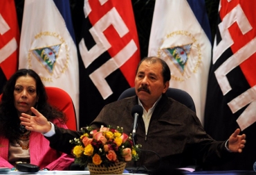 El presidente de Nicaragua, Daniel Ortega, anunció que su país comenzó a "ejercer soberanía". Foto: AFP Héctor Retamal El presidente pide el retiro de barcos colombianos que estaban a cargo de vigilar esos territorios
