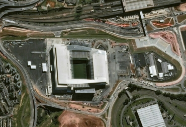 Segun el gobierno, "esta es la primera Copa en la que todos los estadios seguirán modelos de construcción y gestión sostenible". Foto: AFP. mundial ecológico brasil