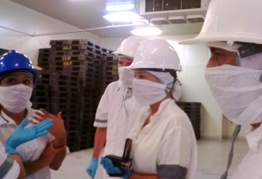 Los compradores recorrieron las instalaciones de las plantas de beneficio el pasado 28 de noviembre. Foto: CONtexto Ganadero. visita de rusos a frigoríficos Montería