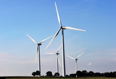Un parque eólico del sur de Francia el 2 de setiembre de 2013. Foto: AFP/Archivos Philippe Huguen energía eólica