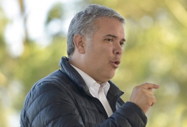 El presidente realizó su intervención durante el lanzamiento de la estrategia de agricultura por contrato 'Cosecha, venda a la fija'. Foto: @IvanDuque Presidente Colombia sector agropecuario 2018, Iván Duque sector agropecuario, Ministerio de Agricultura, Iván Duque, presidente de Colombia, Andrés Valencia Pinzón, Ministerio de Agricultura, fedegan, Federación Colombiana de Ganaderos, compromisos de Iván Duque con el sector agropecuario, compromisos Iván Duque campesinos, campesinos de Colombia, CONtexto ganadero, ganaderos Colombia, noticias ganaderas Colombia