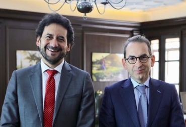 El ing. Jorge Mario Díaz Luengas, nuevo director de Agrosavia, y el ministro de agricultura, Andrés Valencia Pinzon. Foto: Agrosavia. Agrosavia, nuevo director de agrosavia, Jorge Mario Díaz Luengas, Jorge Mario Díaz Luengas nuevo director de Agrosavia, transferencia d