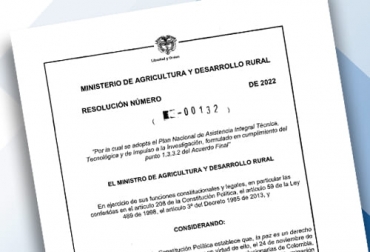 Un plan de asistencia técnica para población campesina y mujeres rurales, entre otros públicos, fue adoptado por el Minagricultura. Foto: Cortesia Plan de asistencia técnica