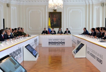Los ministros de las diversas Carteras han invertenido en todos los paros y en la consecución de los acuerdos para levantar las parálisis. Foto: Presidencia. Cumbre de ministros