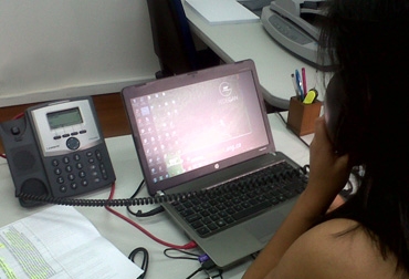 Así funciona el call center que puso en funcionamiento Fundagán. Foto: CONtexto ganadero Call center.