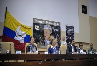 Delegados de las FARC en las conversaciones de paz en La Habana con el gobierno colombiano el jueves pasado © AFP Adalberto Roque Delegados de las FARC en las conversaciones de paz en La Habana con el gobierno colombiano el jueves pasado © AFP Adalberto Roque