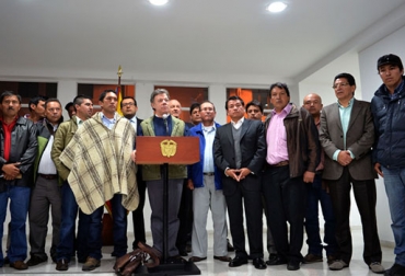 Presidente Santos se reúne con campesinos de Boyacá. Foto: Javier Casella, Presidencia. Reunión de Juan Manuel Santos y Campesinos