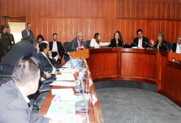 El debate del proyecto de Trazabilidad Animal se llevó a cabo en la Comisión Quinta del Senado. Foto: MinAgricultura. Proyecto de Trazabilidad Animal