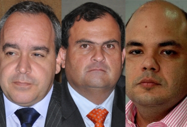 Daniel Cadavid (izq.), Andrés Portilla (cen.) y José de Silvestri (der.), manifestaron su preocupación ante lo pactado en La Habana. Foto: CONtexto Ganadero. Miembros de junta de Fedegán