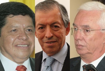 Manuel Enríquez Rosero (izq.), Telésforo Pedraza (cen.) y Jorge Robledo (der.), opinaron sobre la crisis del sector lácteo. Foto: CONtexto Ganadero. Senadores