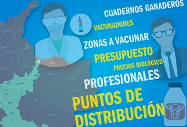 Durante el ciclo se aplicarán dosis contra fiebre aftosa, brucelosis, rabia, Rb51 y Cepa 19. Foto: CONtexto ganadero. Ciclo de vacunación de Fedegán
