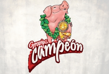 La granja empezó sus labores con 8 cerdos y le será entregado el certificado en Agroexpo. Foto: Granjas Campeón. Granjas Campeón