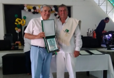 Elías Borrero Solano fue exaltado por el Comité de Ganaderos del Huila durante la celebración de los 50 años del gremio. Elías Borrero, santos, iragorri, fedegan, noticias de ganadería, CONtexto ganadero