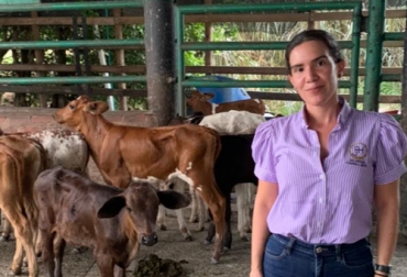 Melissa Benavides,presidenta de la Asociación destaca la importancia de la integración para obtener mejores resultados. Foto: Cortesía Asociación, Piedemonte Llanero, agricultores, Cumaral, La Catira, Tecnigán, pastos, alimentación, holstein, Gyr, doble propósito, carne, leche, Medio Ambiente, Sistemas silvopastoriles, círculo de excelencia, rotación de potreros, Genética, nutrición, Ganadería, ganadería colombia, noticias ganaderas colombia, CONtexto ganadero