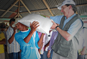 Juan Lucas Restrepo, director de Corpoica durante una visita a las regiones de Colombia. Foto: Corpoica Juan Lucas Restrepo corpoica